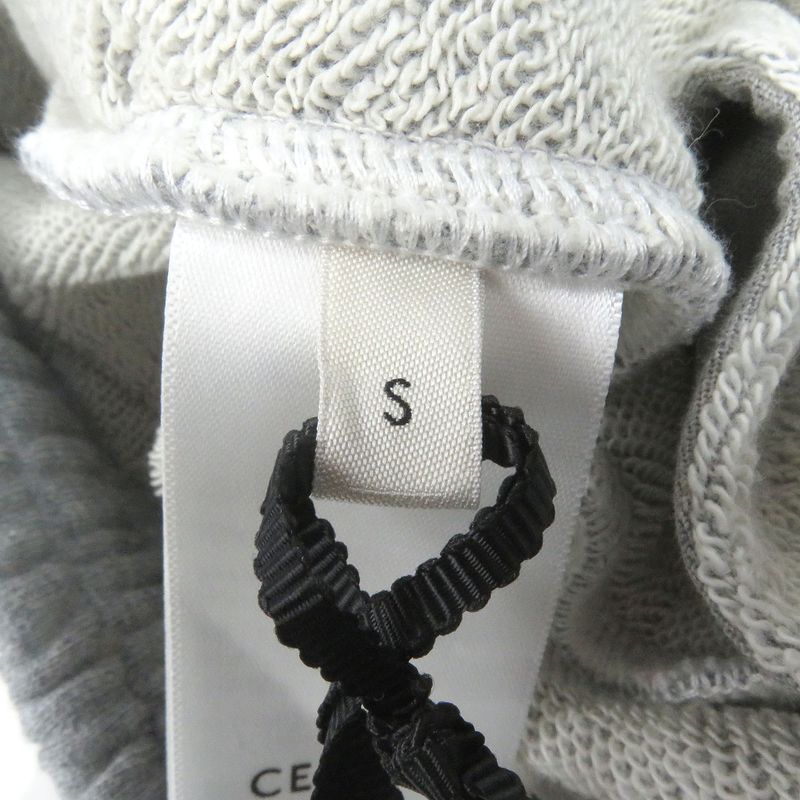 Celine 21SS 2z149670q 100% Cotton Logo Studded Sweat Shorts Grey S Made In
