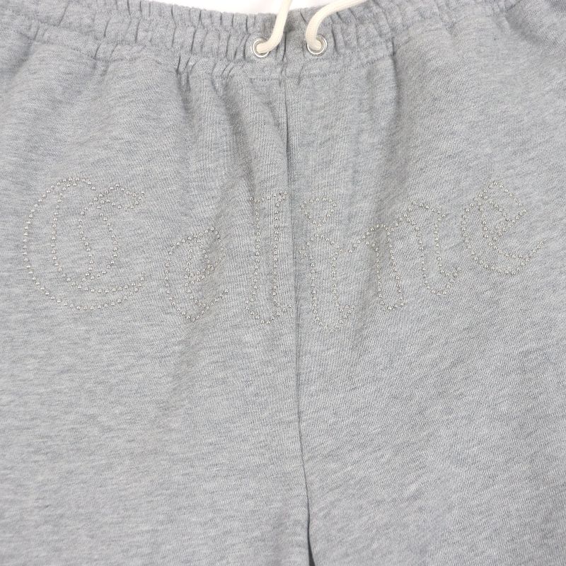 Celine 21SS 2z149670q 100% Cotton Logo Studded Sweat Shorts Grey S Made In
