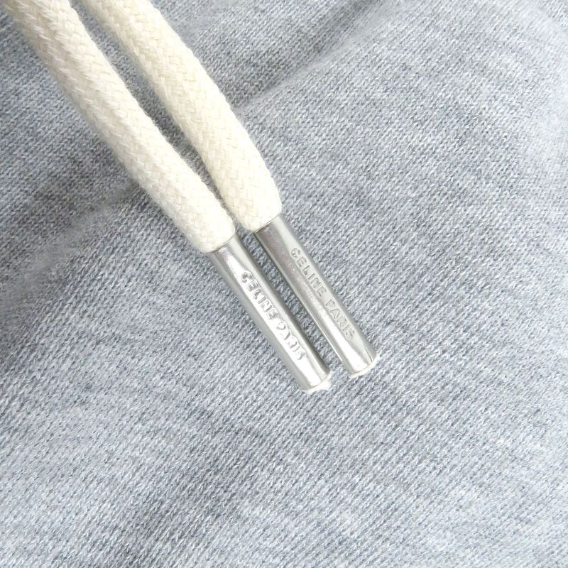 Celine 21SS 2z149670q 100% Cotton Logo Studded Sweat Shorts Grey S Made In