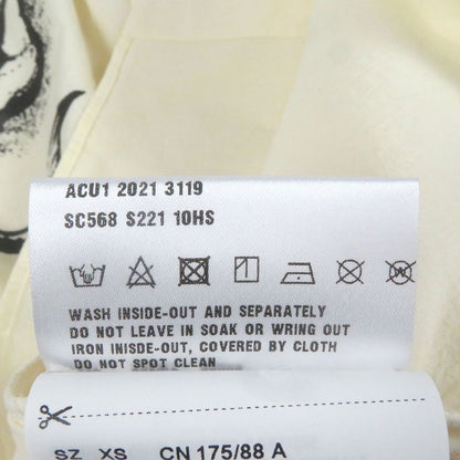 Prada 22SS Sc568 100% Cotton Tattoo Print Long Sleeve Long Sleeve Shirt Ivory