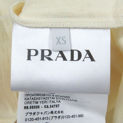 Prada 22SS Sc568 100% Cotton Tattoo Print Long Sleeve Long Sleeve Shirt Ivory