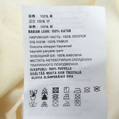 Prada 22SS Sc568 100% Cotton Tattoo Print Long Sleeve Long Sleeve Shirt Ivory