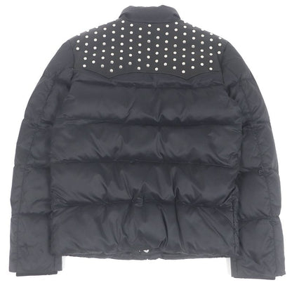 Saint Laurent Paris 2014 361791 Eddy Period Leather Yoke Studded Down Jacket