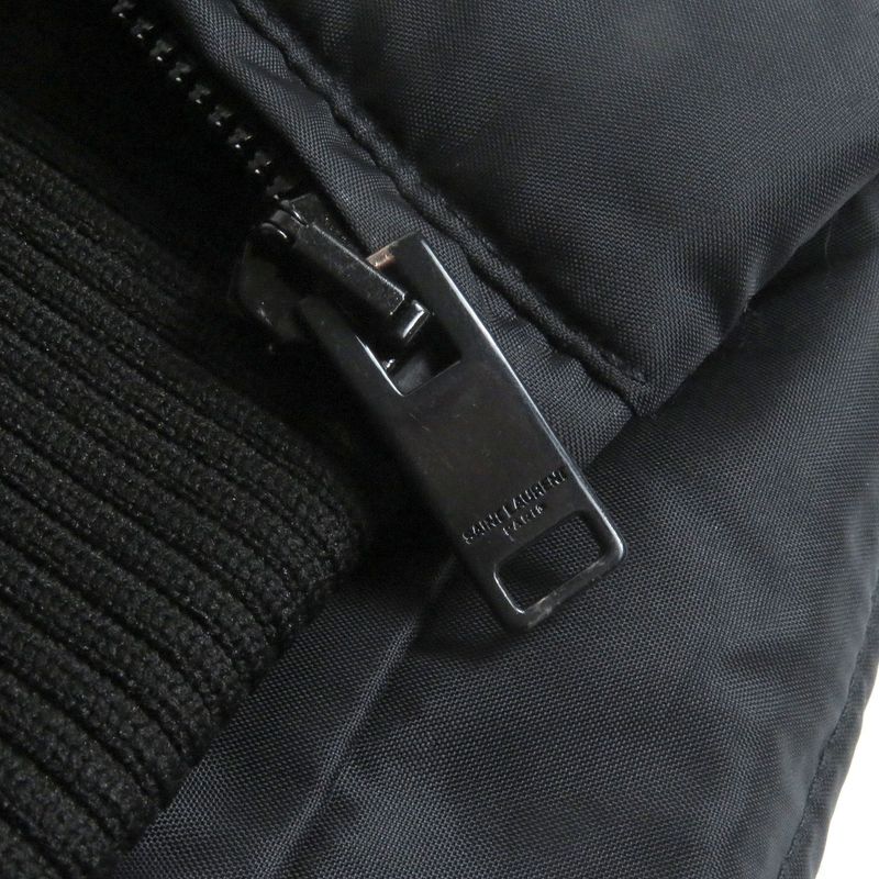 Saint Laurent Paris 2014 361791 Eddy Period Leather Yoke Studded Down Jacket