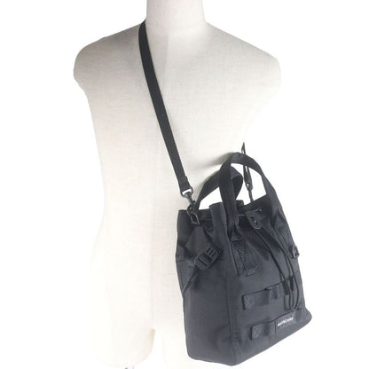 Balenciaga 644029 ARMY Recycled Polyamide 2WAY Handbag Shoulder Bag Black