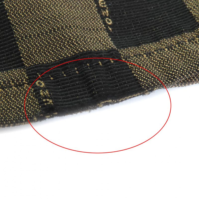 Fendi Vintage All Over Logo Pants With Rubber Logo Patch Bottoms Brown 43 Made