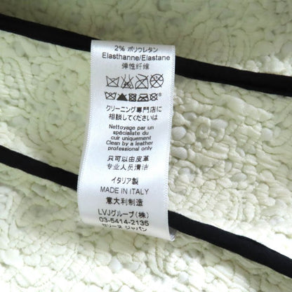 Celine 2 5G89 3765 Cut Off Pleated Design Lamb Leather Jacket Black 36