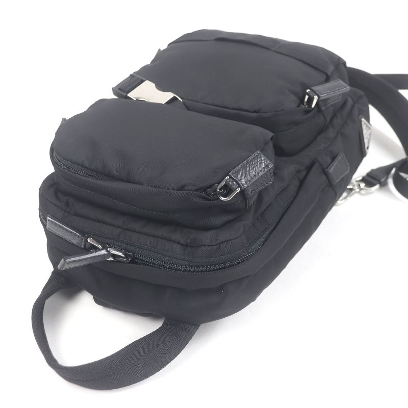 Prada 2vz013 Triangle Logo Triangle Plaque One Shoulder Sling Bag Body Bag