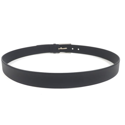 Louis Vuitton M0542 Belt - LV City Pin 35mm (1.38in) Leather Black Silver