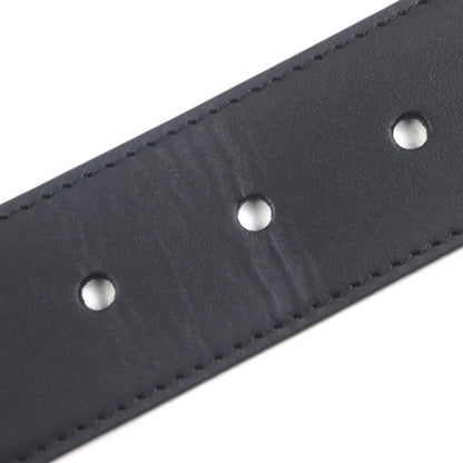 Louis Vuitton M0542 Belt - LV City Pin 35mm (1.38in) Leather Black Silver