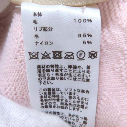 Hermes 2e2501de 100% Wool H Motif Pattern V-neck Knee-length Short-sleeved