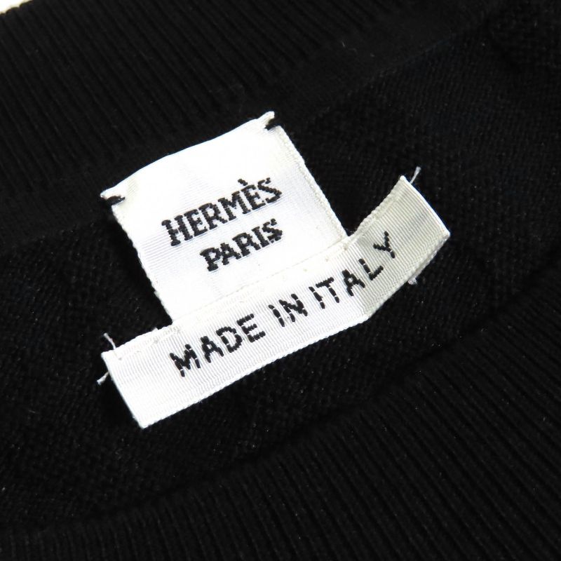 Hermes 24SS 4e2649dc Nausa Chaine Silk Cotton Chaine D'ancre Patterned Crew