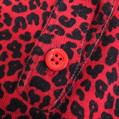 Christian DIOR 144s71am120 Cashmere Silk Leopard Pattern Bee Embroidery Shirt