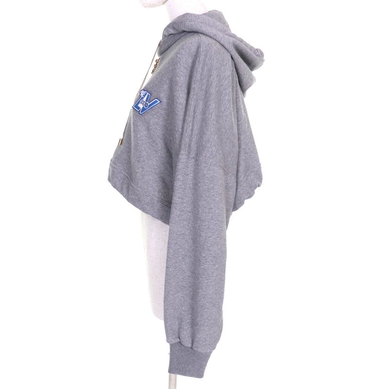 Louis Vuitton 23SS 1aaolz LV Flight Mode Cropped Hoodie 100% Cotton Logo Chain