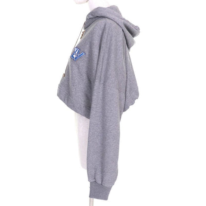 Louis Vuitton 23SS 1aaolz LV Flight Mode Cropped Hoodie 100% Cotton Logo Chain