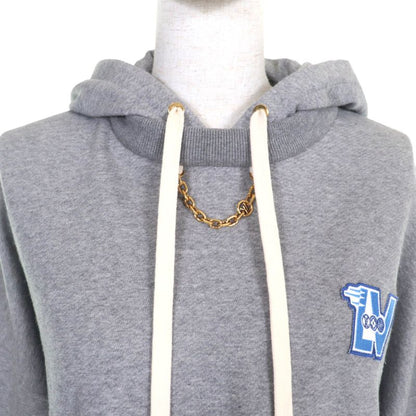 Louis Vuitton 23SS 1aaolz LV Flight Mode Cropped Hoodie 100% Cotton Logo Chain