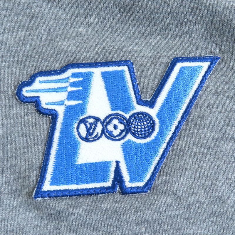 Louis Vuitton 23SS 1aaolz LV Flight Mode Cropped Hoodie 100% Cotton Logo Chain