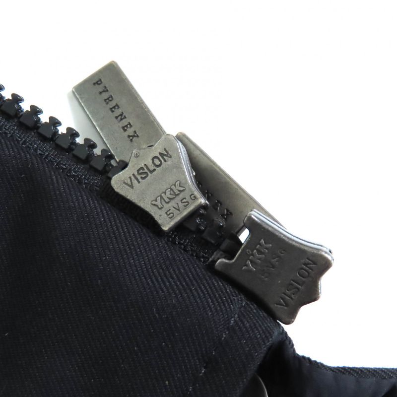 Pyrenex Bordeaux FUR Jacket Bordeaux Fur Logo Patch Hooded Down Jacket Black 36