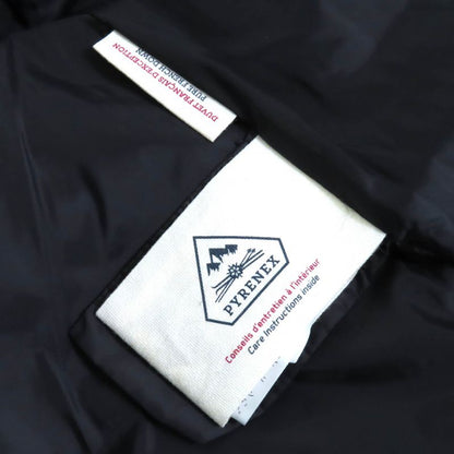 Pyrenex Bordeaux FUR Jacket Bordeaux Fur Logo Patch Hooded Down Jacket Black 36