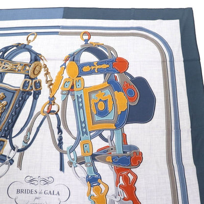 Hermes Carre Geant Carre 140 Brides De Gala Applique Piqué Cashmere Silk Blend