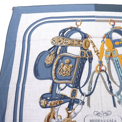 Hermes Carre Geant Carre 140 Brides De Gala Applique Piqué Cashmere Silk Blend