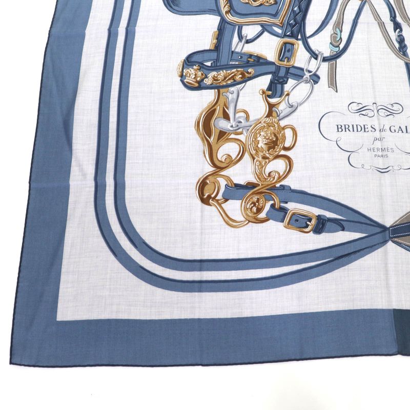 Hermes Carre Geant Carre 140 Brides De Gala Applique Piqué Cashmere Silk Blend