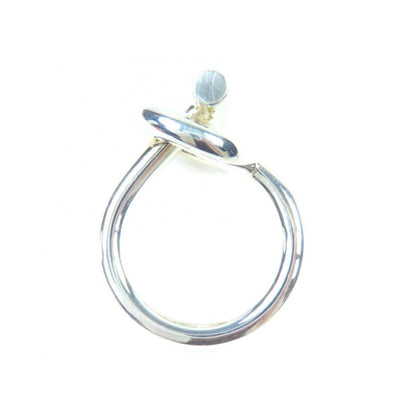 Hermes Echappee MM 925 Ring Silver 51 With Case
