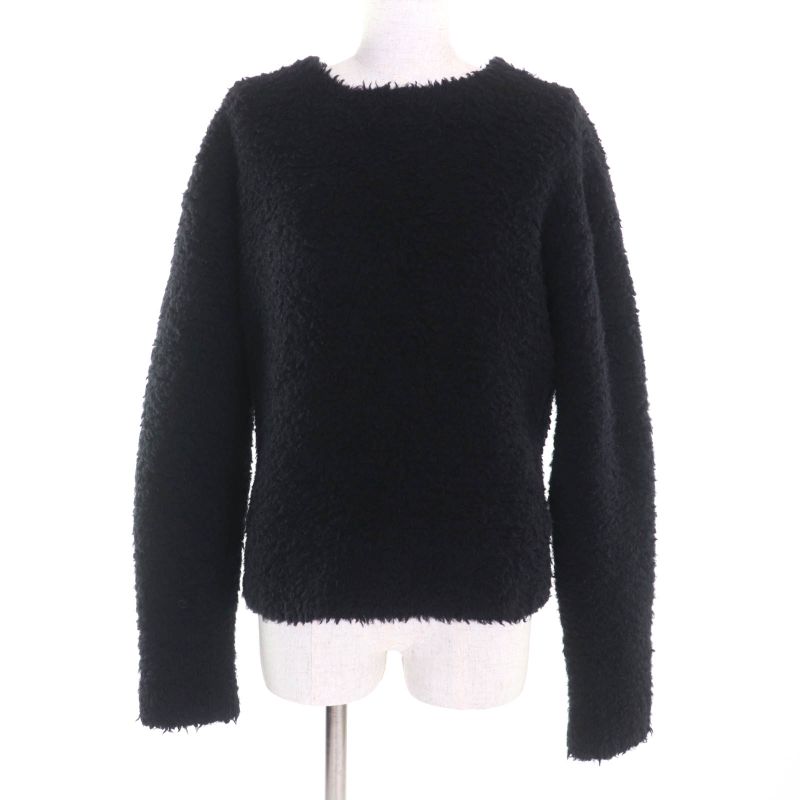 Christian DIOR 154s55am114 J'A DIOR Teddy Knit Pullover Black 38 Made In Italy
