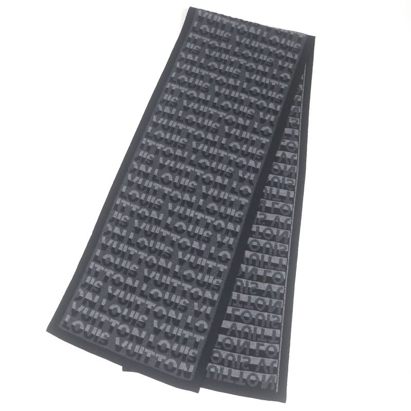 Louis Vuitton M70911 Echarpe - LV Split 100% Wool Logo All Over Stole Shawl