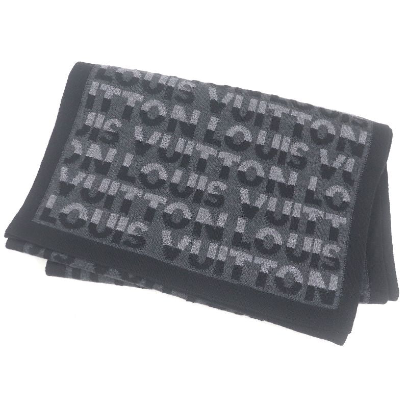 Louis Vuitton M70911 Echarpe - LV Split 100% Wool Logo All Over Stole Shawl