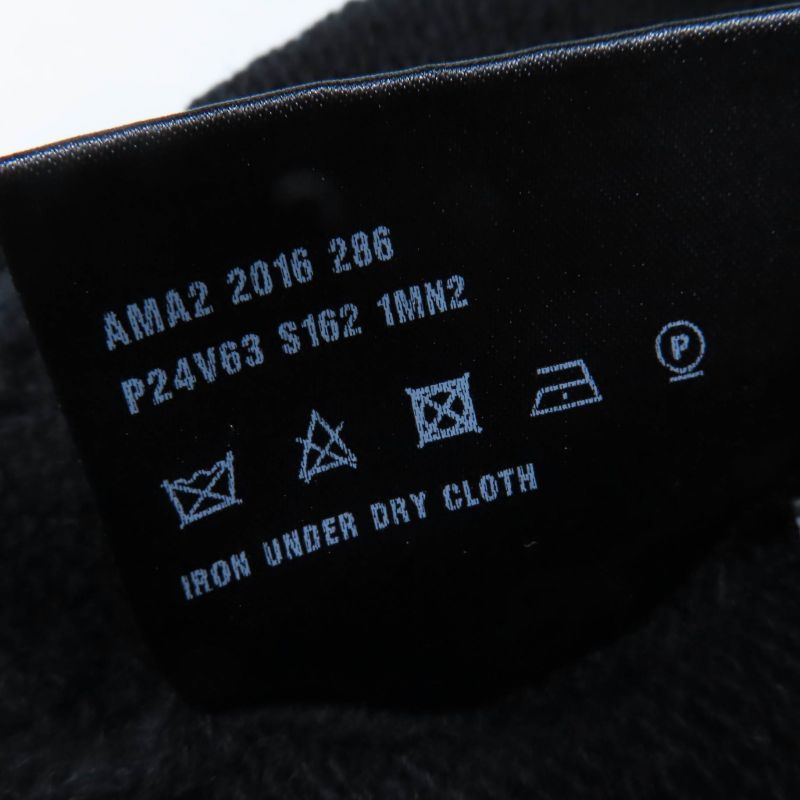 Prada P24v63 Wool Cashmere Short Sleeve Short Sleeve Knit Top Black 40 Made In