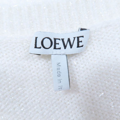 LOEWE 23SS S540y14kbc Anagram Sparkle Long Sleeve Knit Sweater White M Made In