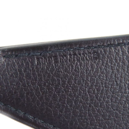 Hermes Porte Cles Tab Porte Cles Tab Leather Silver Hardware Key Holder Dark