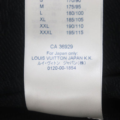 Louis Vuitton Hjy45w Monogram Embossed Zip-up Track Jacket Black L Hanger Made