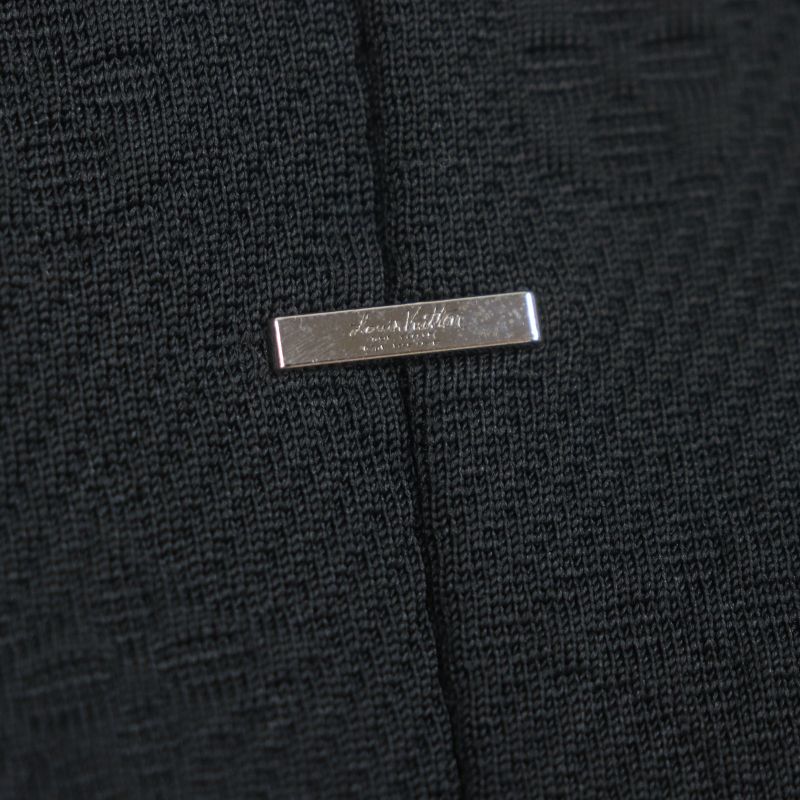 Louis Vuitton Hjy45w Monogram Embossed Zip-up Track Jacket Black L Hanger Made