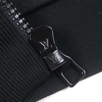 Louis Vuitton Hjy45w Monogram Embossed Zip-up Track Jacket Black L Hanger Made