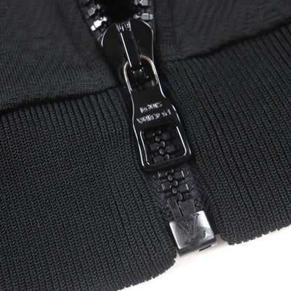 Louis Vuitton Hjy45w Monogram Embossed Zip-up Track Jacket Black L Hanger Made