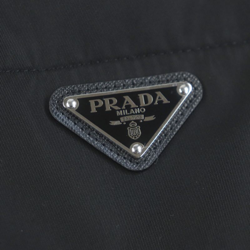 Prada 2023 Sc449 Nylon Re-nylon Leather Use Triangle Logo Triangle Plate Open