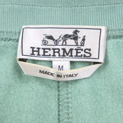  Hermes 23AW Run H 100% Cotton Sideline Lined Jogger Pants Sweatpants Green M