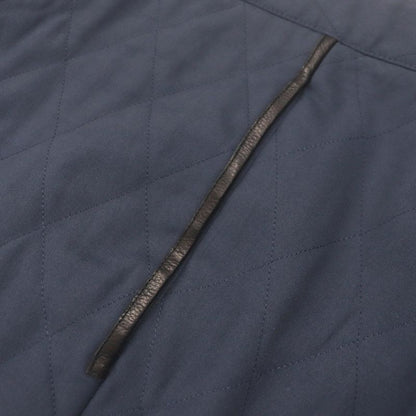 Hermes 74527000 63% Wool Leather Trimmed Quilted Cotton Filled Slacks Pants