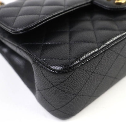 CHANEL A01112 Matelasse 25 Caviar Skin W Flap Coco Mark Random Serial Chain