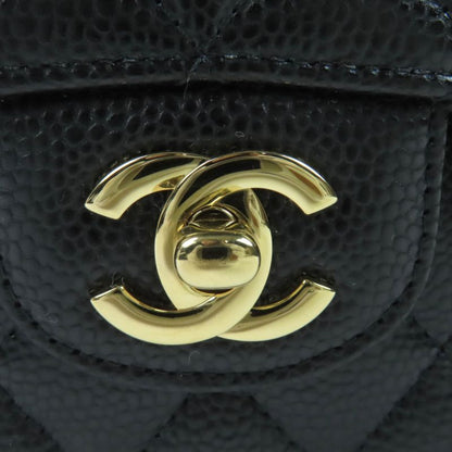 CHANEL A01112 Matelasse 25 Caviar Skin W Flap Coco Mark Random Serial Chain