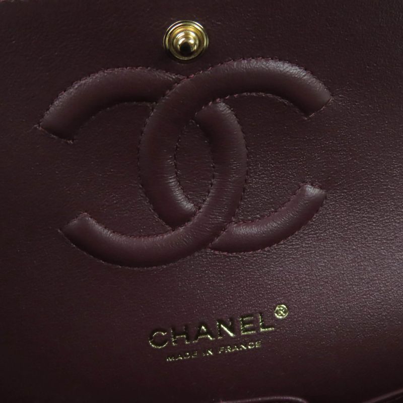 CHANEL A01112 Matelasse 25 Caviar Skin W Flap Coco Mark Random Serial Chain