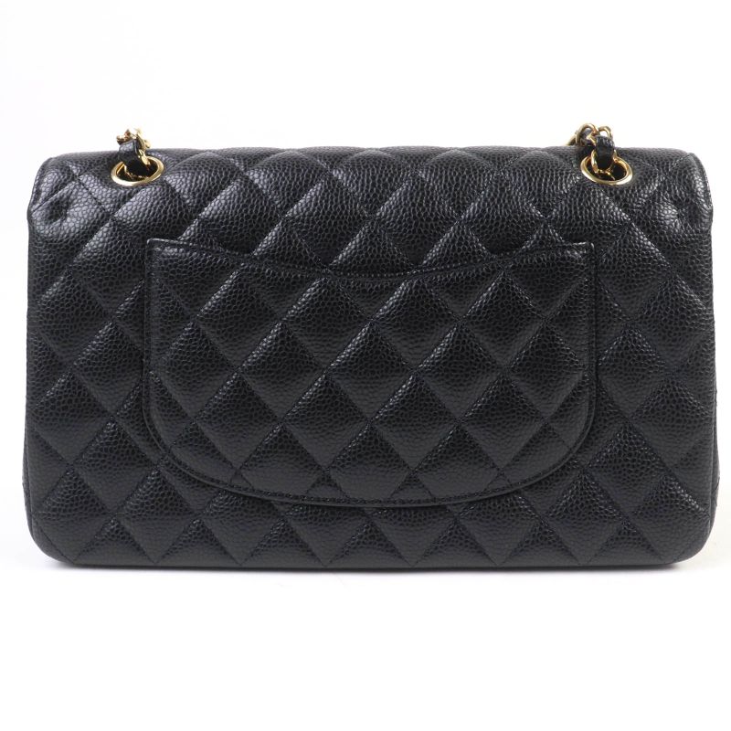 CHANEL A01112 Matelasse 25 Caviar Skin W Flap Coco Mark Random Serial Chain
