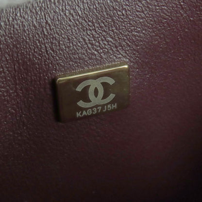 CHANEL A01112 Matelasse 25 Caviar Skin W Flap Coco Mark Random Serial Chain