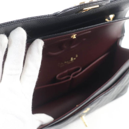 CHANEL A01112 Matelasse 25 Caviar Skin W Flap Coco Mark Random Serial Chain