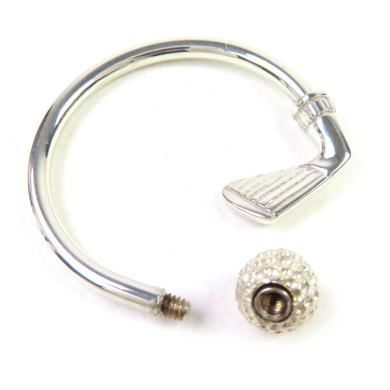 Tiffany & Co Sv925 Golf Motif Key Ring Key Holder Silver Weight 9.15g Ladies