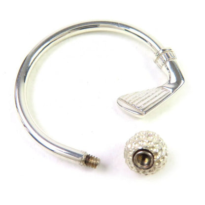 Tiffany & Co Sv925 Golf Motif Key Ring Key Holder Silver Weight 9.15g Ladies