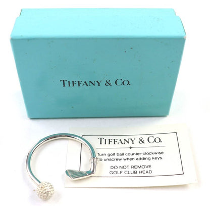 Tiffany & Co Sv925 Golf Motif Key Ring Key Holder Silver Weight 9.15g Ladies