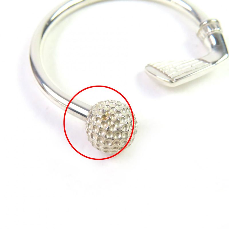 Tiffany & Co Sv925 Golf Motif Key Ring Key Holder Silver Weight 9.15g Ladies